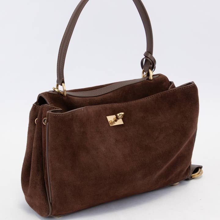 CCOCCI - Wholesale Satchel - Women's - SYDNEY-S CLASSIC GENUINE SUEDE LEATHER SATCHEL BAG17