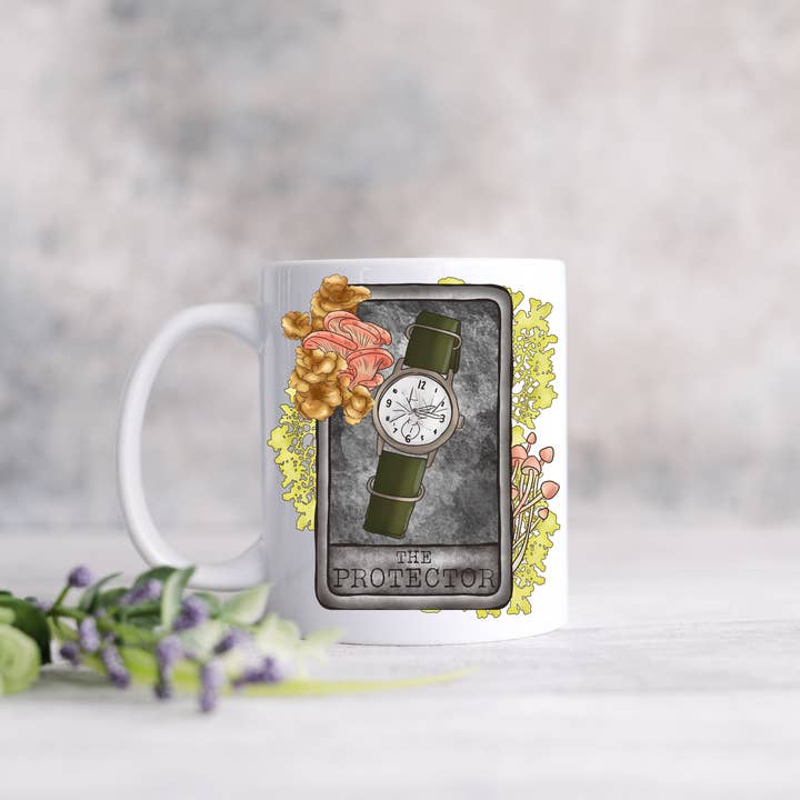 Sidste af os Inspireret Funny Coffee Mug, Protecter, Tarot Card for engroshandel hos Monroe Meadow Boutique