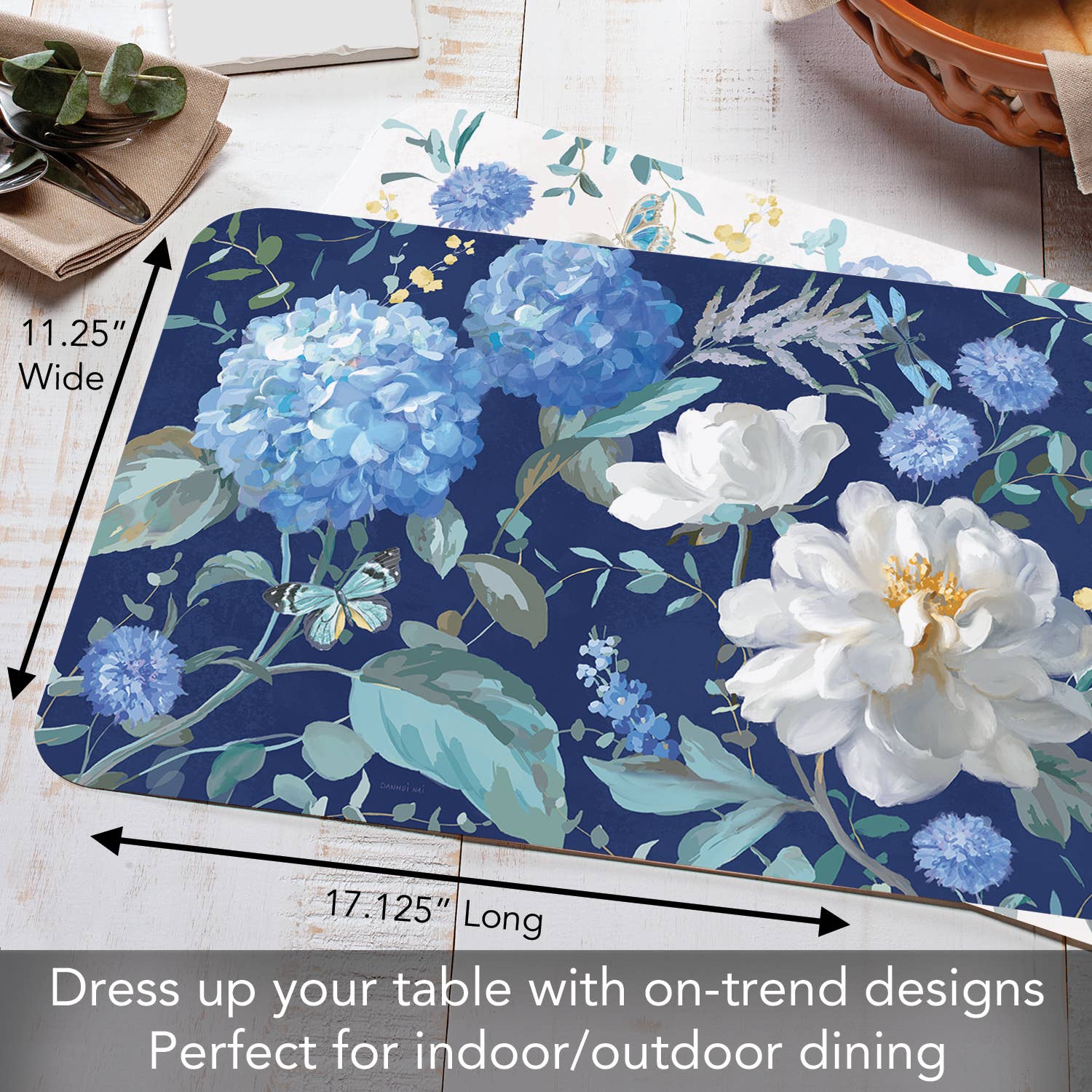 CounterArt/Highland Home/Thirstystone/CoasterStone – wholesale Placemat – "Spring Morning" Reversible Rectangular Plastic Placemat5