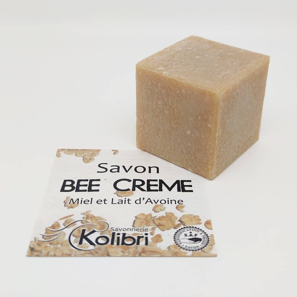 Savonnerie Kolibri - Wholesale Bar Soap - Bee Cream Soap 100g - Honey and Oat Milk3