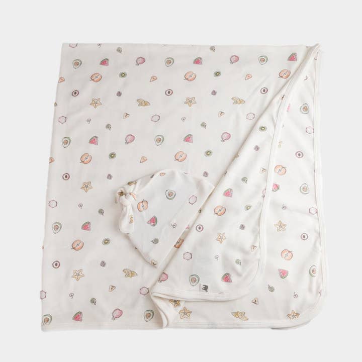 Conjunto de Manta e Gorro de Fruta por atacado de The Elk Baby