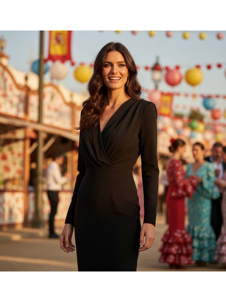 SHORT BLACK DRESS 3817 for wholesale on Faire1