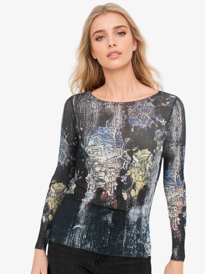 AMB Designs - Wholesale Blouse - Women's - Nebula - NudiTee Sheer Top