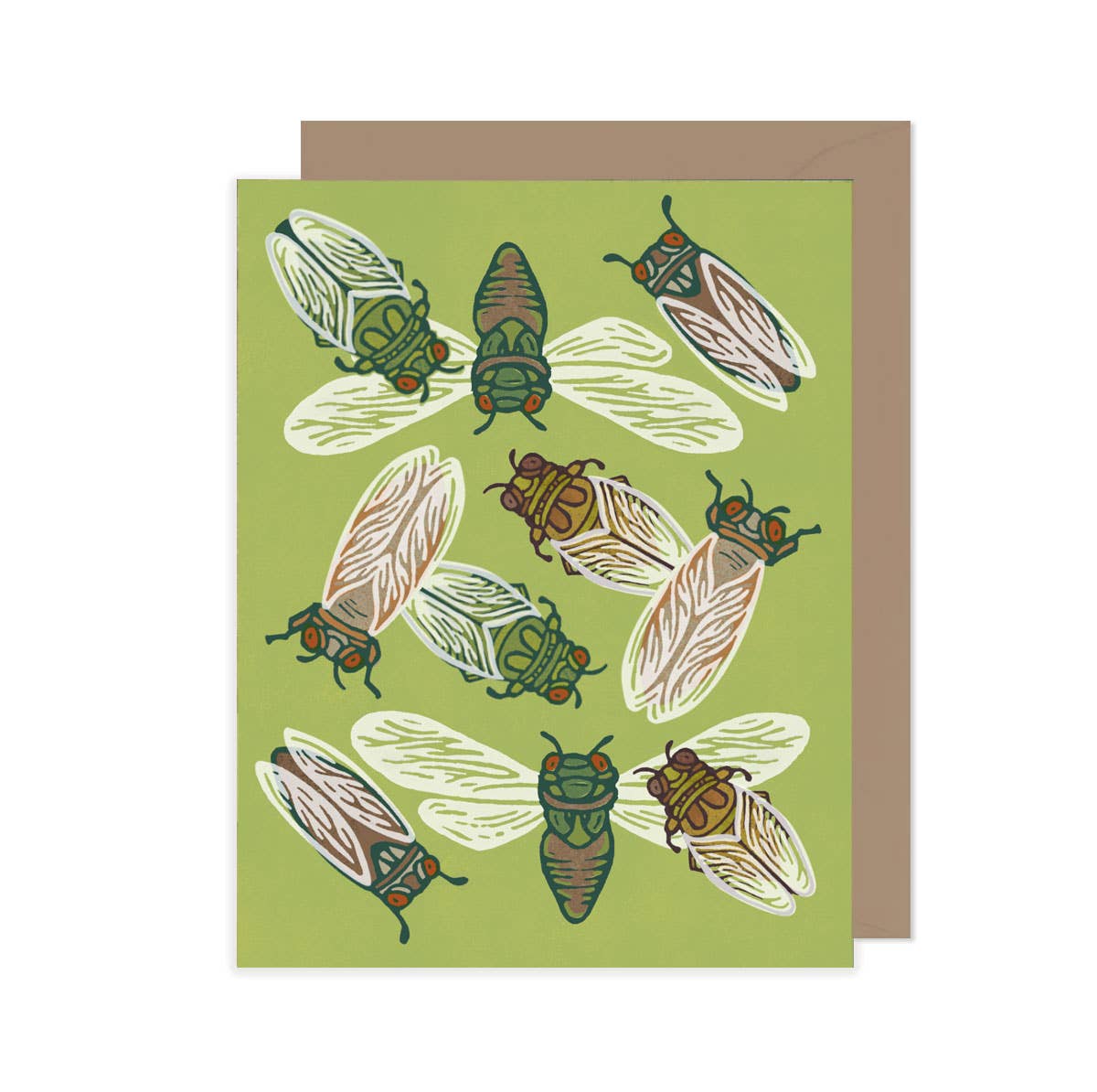 Root & Branch Paper Co. - Wholesale Everyday Greeting Card - Everyday Green Cicada Card2