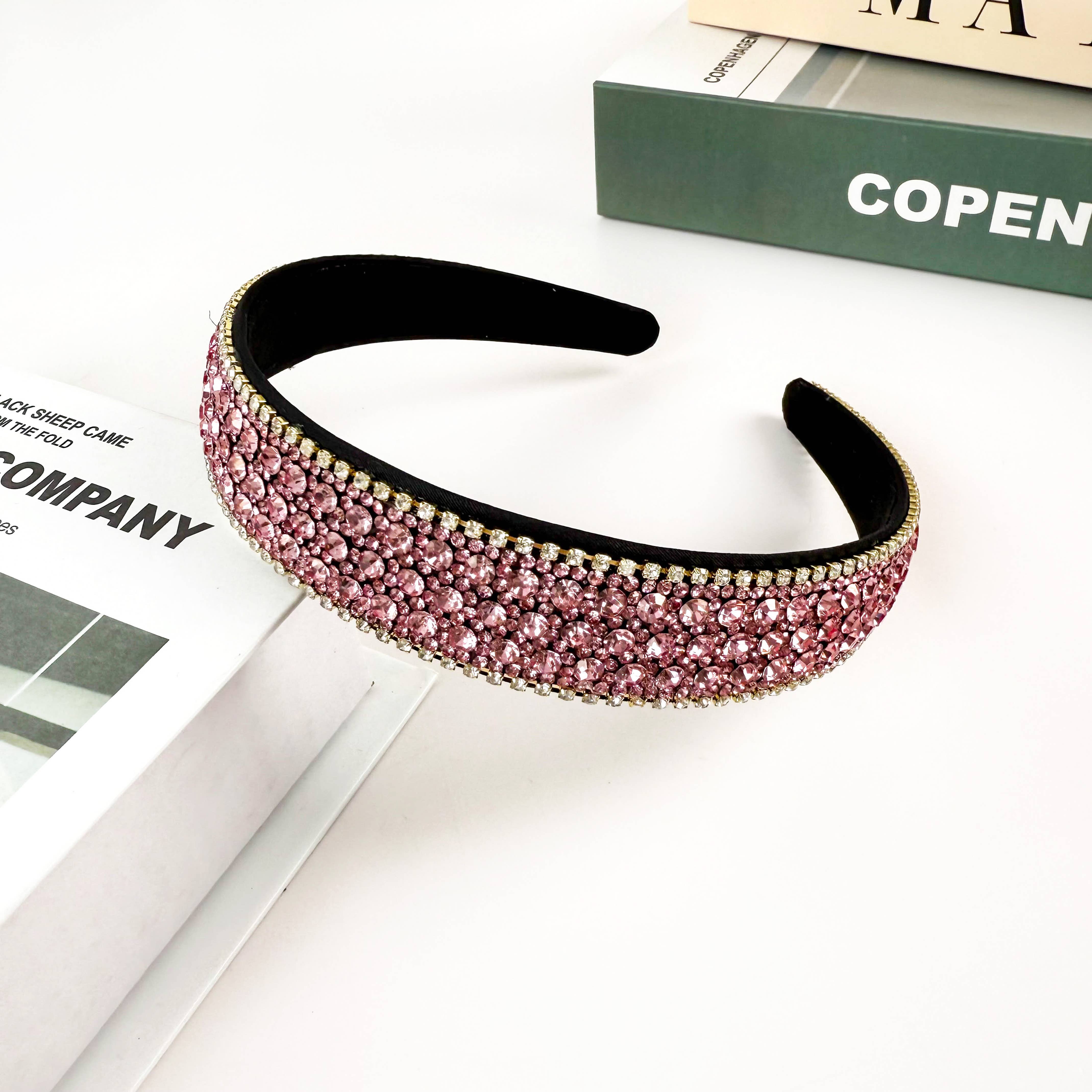 Tourtiwi – wholesale Fashion headband – women's – Bright Multi-Color Diamond Headband1