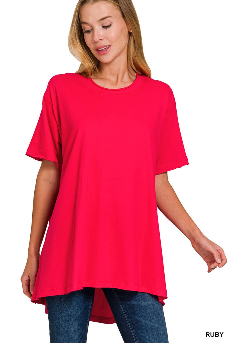 42POPS – wholesale Tunic – Women’s – ".._ Washed Cotton Drop Shoulder Oversized Top11