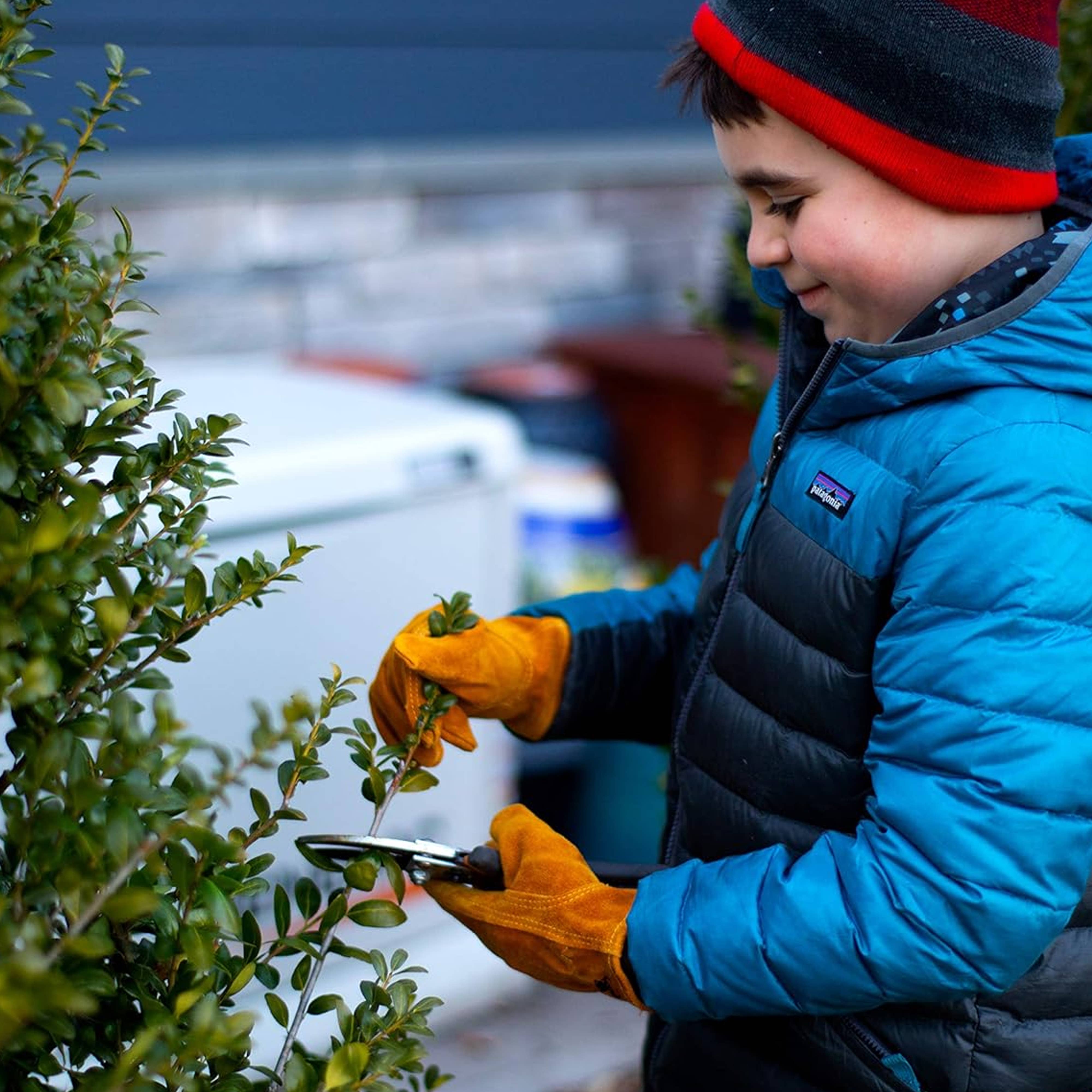 G & F Products - Wholesale Gloves - Kids - Kids Garden Gloves Synthetic Leather Work Outdoor Play4