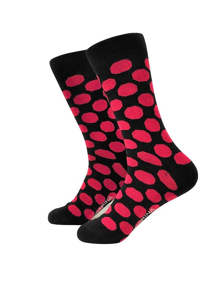 Dots Rosso per la vendita all'ingrosso da parte di Mandarina Socks
