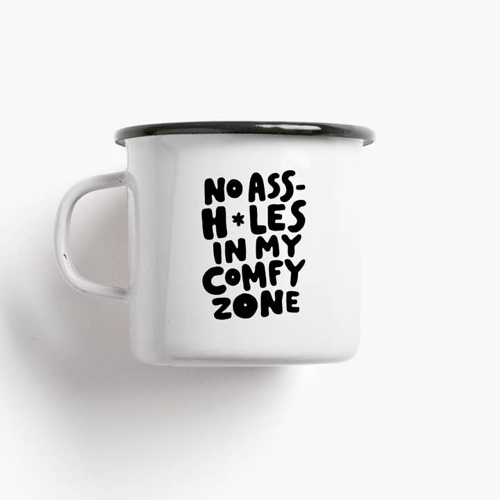 Enamel mug / Comfy Zone for wholesale by typealive