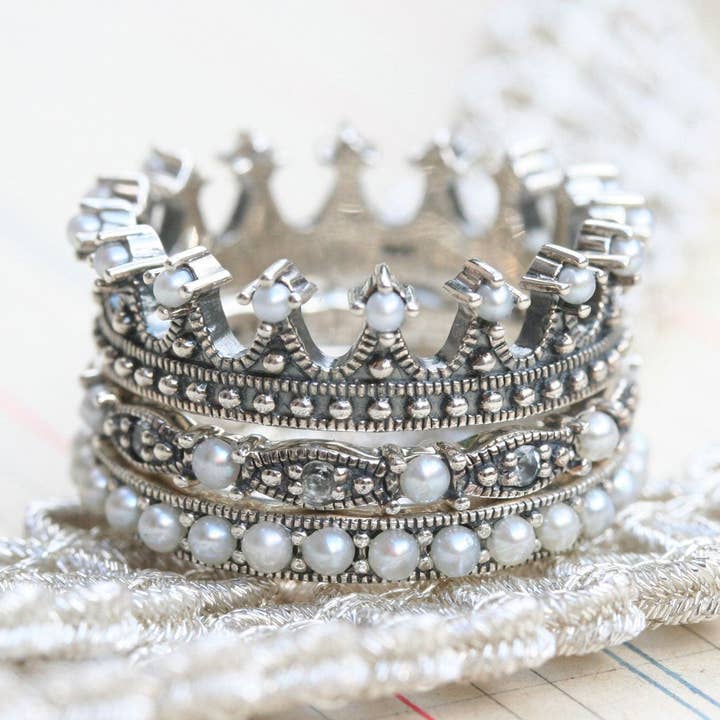 Vintage-Kronenring für den Großhandel von Miss Bibi