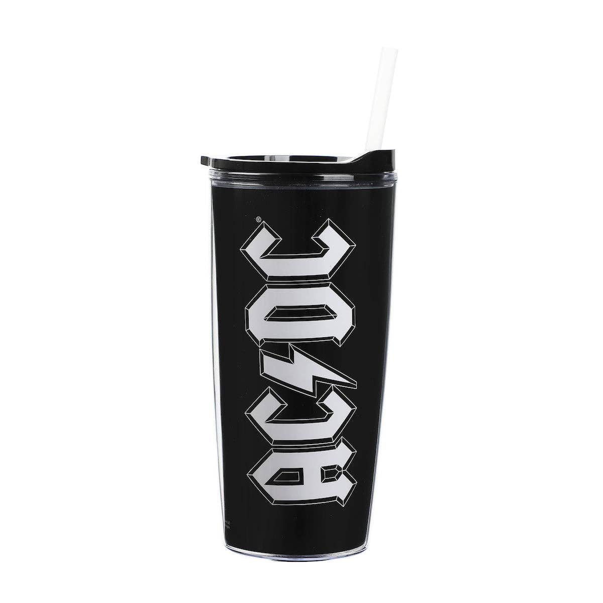 Bioworld Merchandising - Wholesale Drinking Glass/Cup - ACDC Logo Black 22 Oz Acrylic Cup1