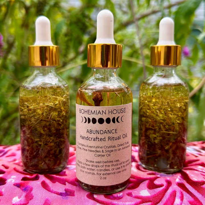 Abundance Ritual Oil for wholesale by Bohemian House