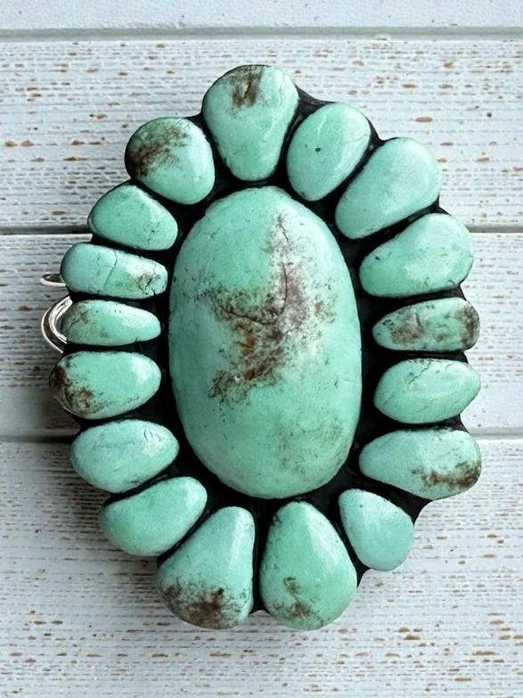 FAUX Turquoise Cuff, Large CLAY Bangle for wholesale by Shop B.A Wear