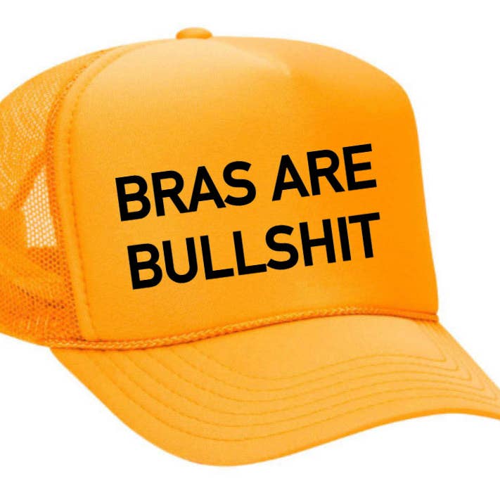 Inappropriate Trucker Hats - Wholesale Trucker Hat - Women's - Bras Are Bullshit Trucker Hat10