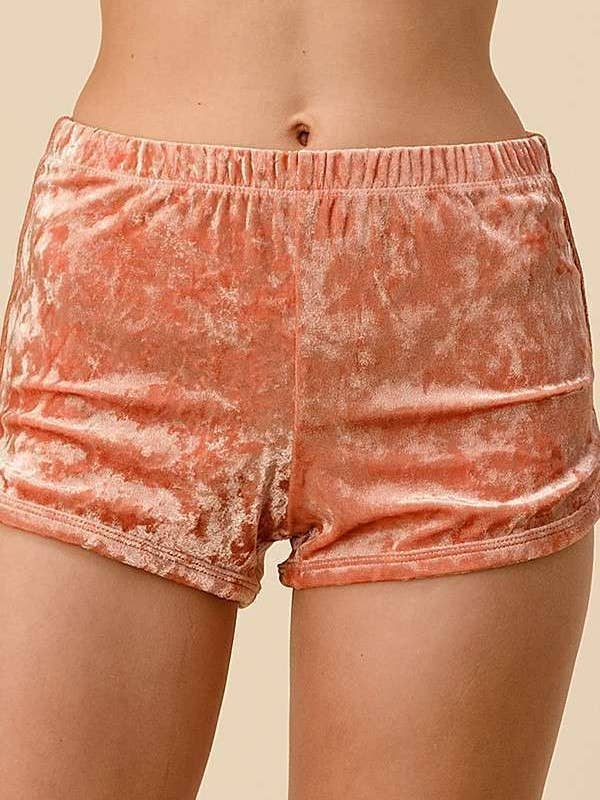 Heart & Hips - Wholesale Korte broeken - Dames - VP30698A - STRETCH VERPLETTERDE FLUWEELEN SHORTS5