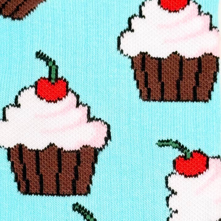 Friday Sock Co. - Wholesale Socks – Women's - Women's Cherry & Cupcake Athletic Socks4