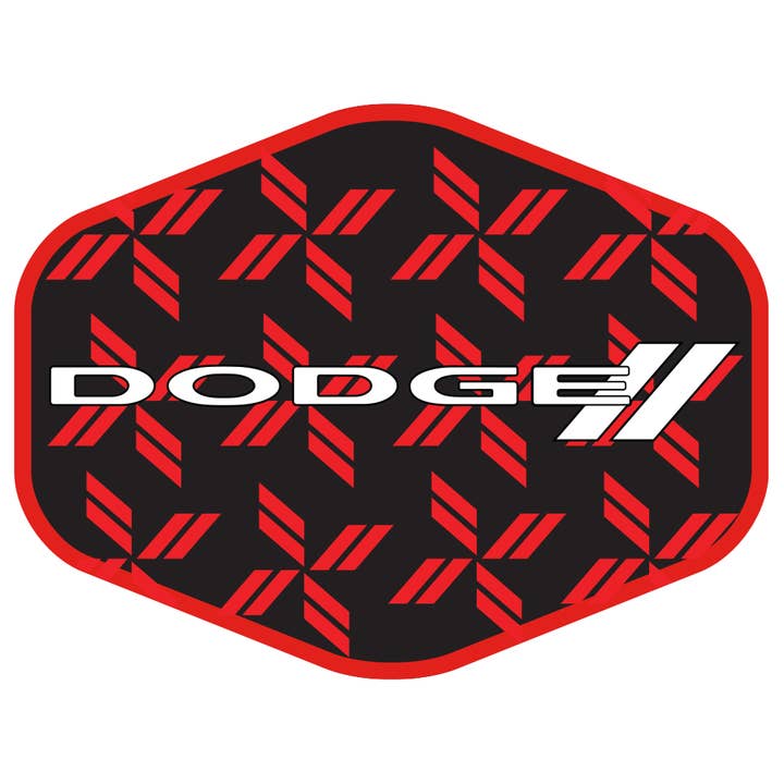 Sticker - Dodge Rhombus Hex for wholesale by Detroit Shirt Co.