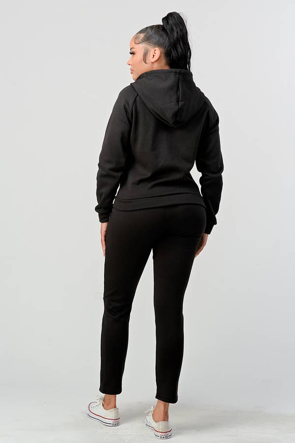 Lime All the Time – Großhandel Loungewear-Set – Damen – 2-teiliges Set mit Kapuzenpulli und Jogginghose mit Reißverschluss1