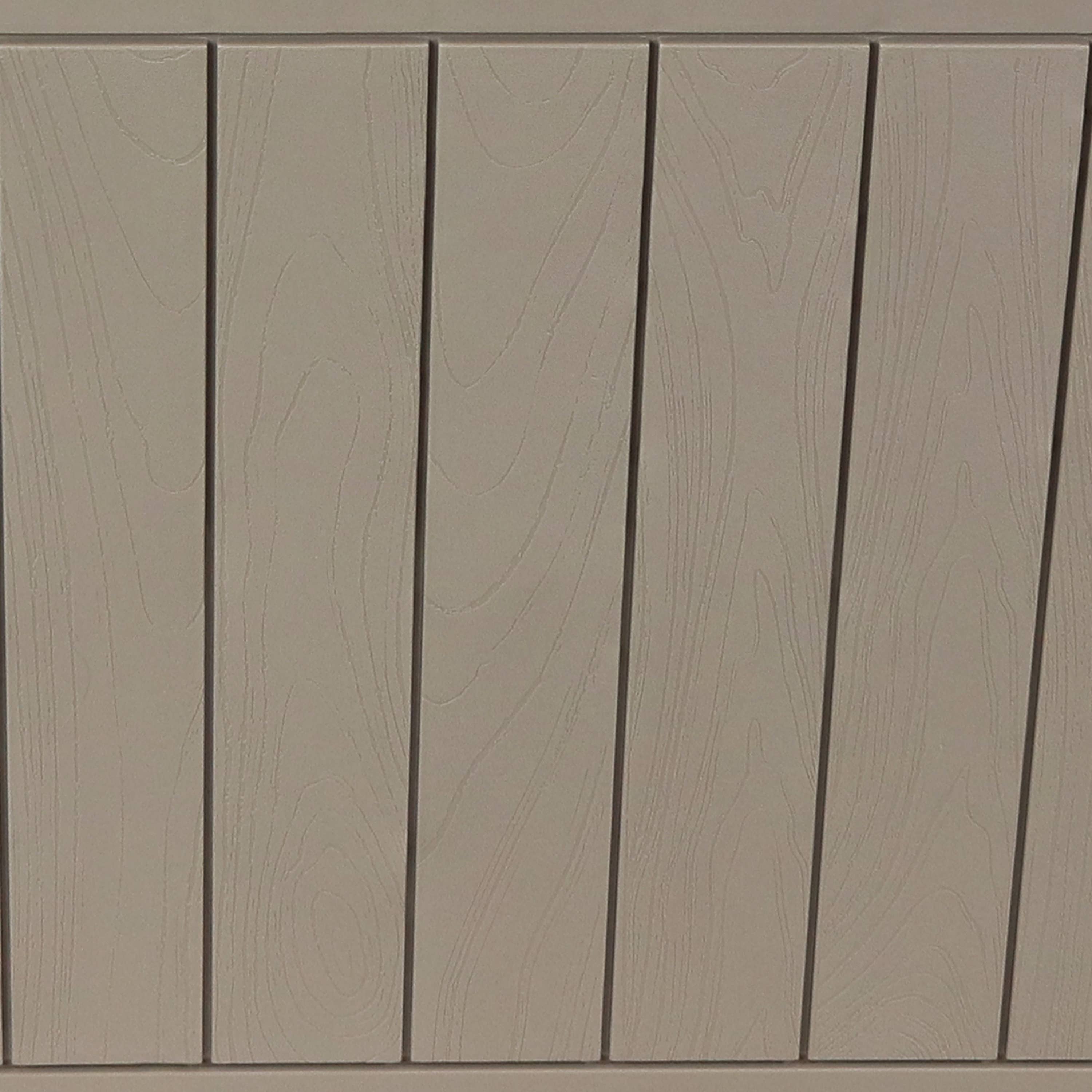 Sunnydaze Decor - Wholesale Outdoor Ornament/Decor - 32 gal Faux Wood Plastic Outdoor Storage Box - Driftwood6