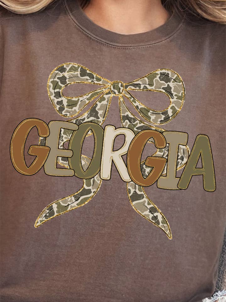 Sweet Home Camo Georgia Ready To Press DTF Transfer for wholesale by Wholesale Accessory Market