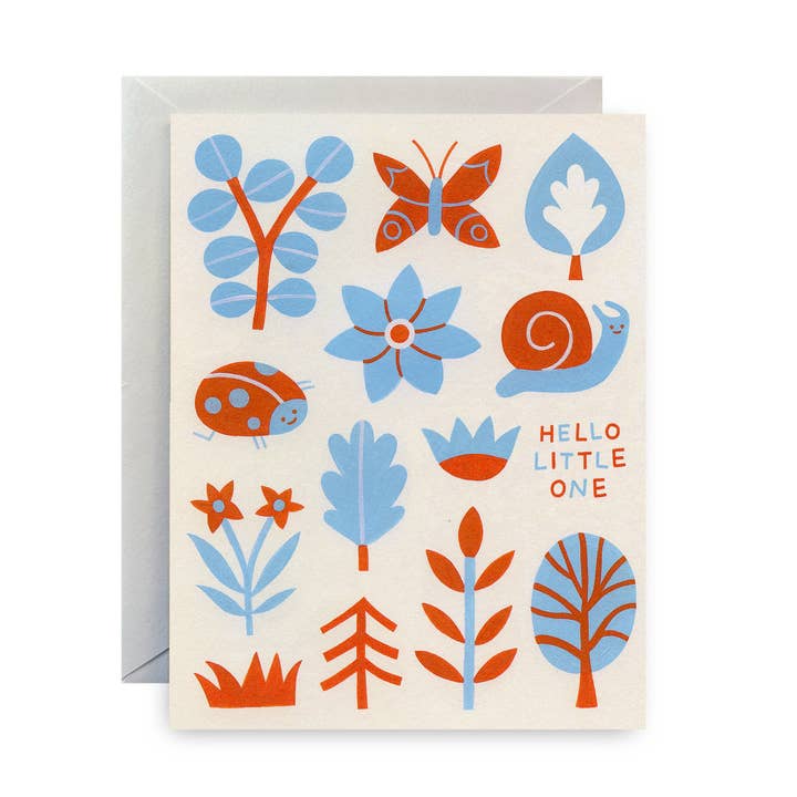 Hello Little One Greeting Card for wholesale by Molly Egan