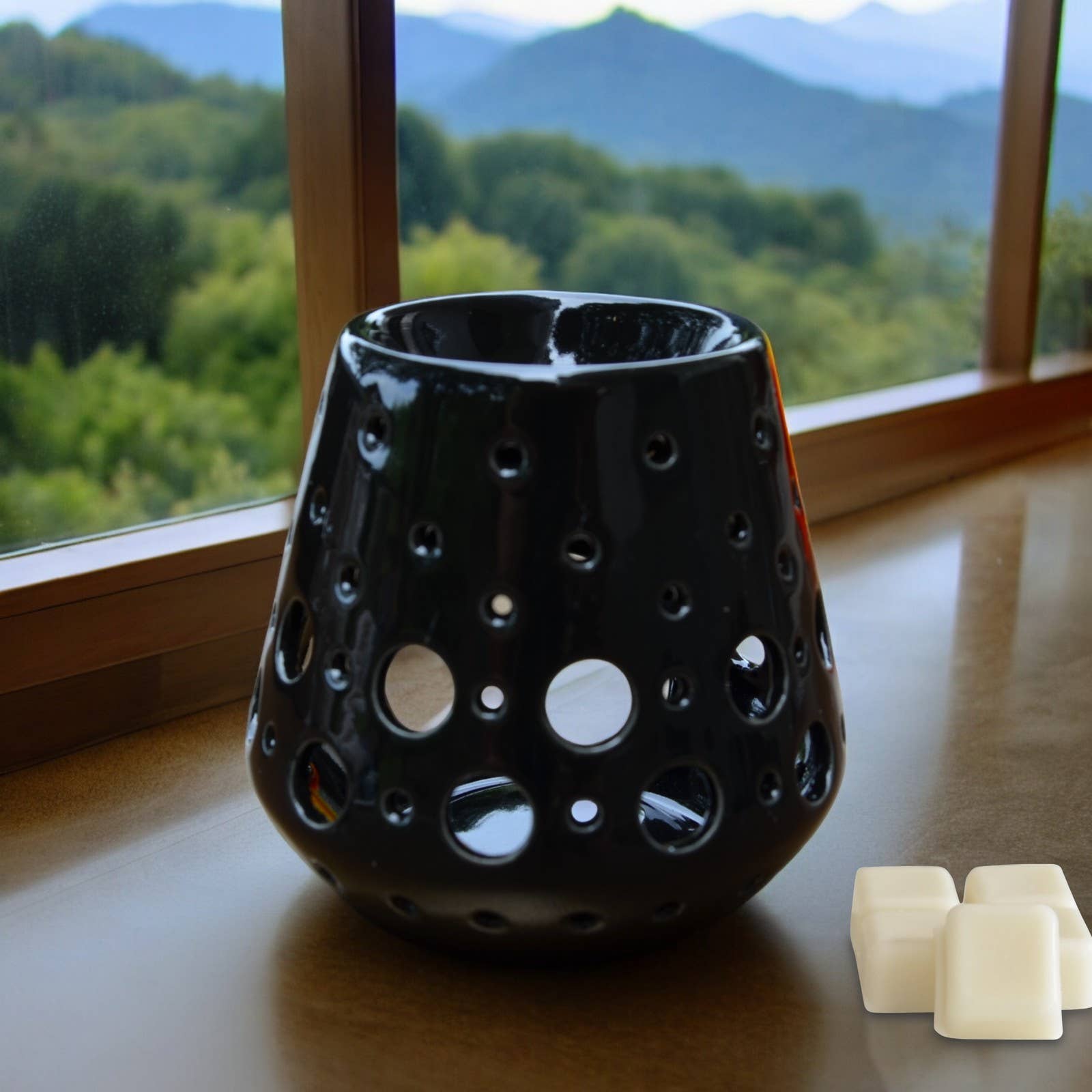 Zen'Arôme - Wholesale Oil warmer - Ceramic Oil and Scented Melts Burner - Black Loob6