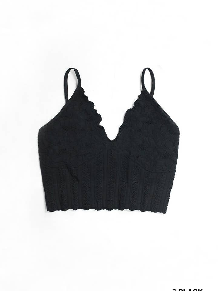 NIKIBIKI - Wholesale Bralette - Women's - NS8400 - Lace Textured Bralette0