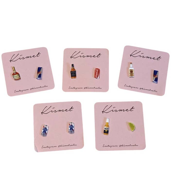 Kismet Showroom - Vente Clous d'oreille - Puces d'oreilles Vodka et Red Bull2