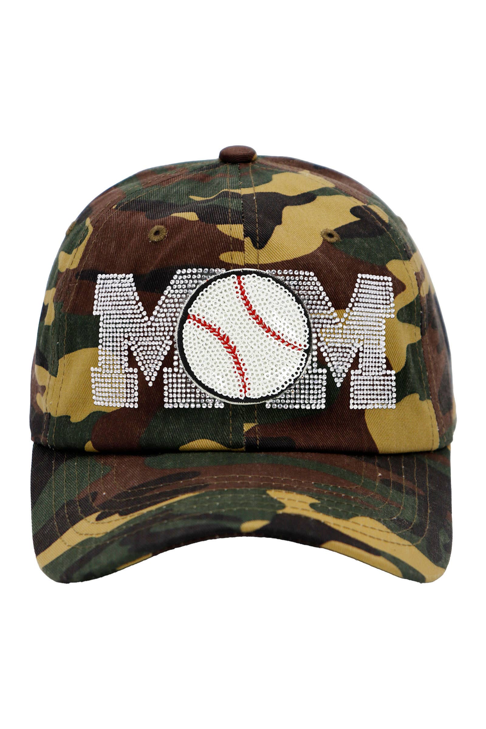 Cap Zone - Wholesale Baseball Cap - Women's - Baseball Mom Bling Rhinestone Cotton Polo Cap21
