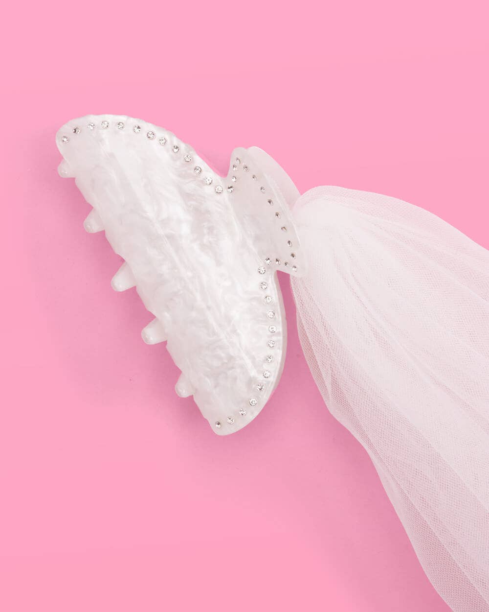 xo, Fetti - Wholesale Hair Clip - Women's - Bachelorette Party Veil Claw Clip, Bride Gift, Accessory1