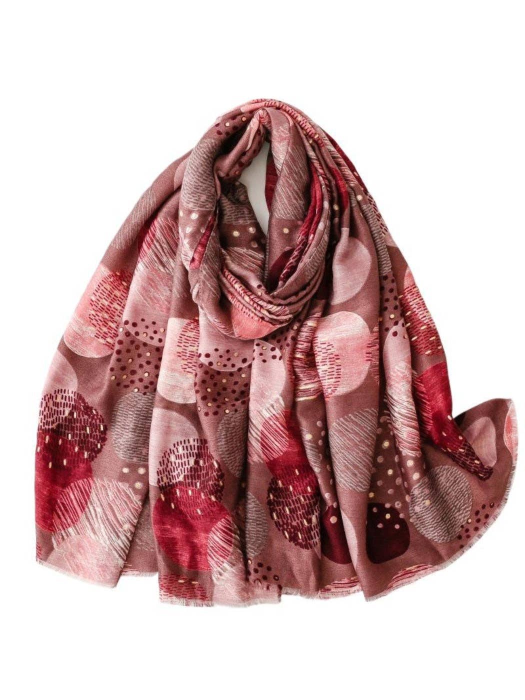 Funkyrel® Atzbranding Limited - Venta al por mayor Bufanda - Mujer - Scarvii - Pañuelo de Estampado Geométrico Retro Suave - 4 Colores2