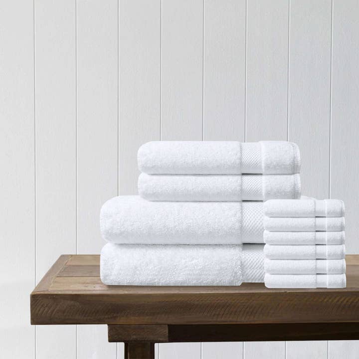 Delara - Wholesale Towel Set - 100% Organic Cotton Quick Dry Starter Bath Set2