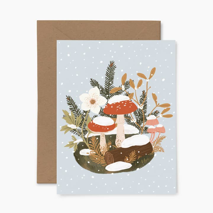 Papier Fleuri Co. - Wholesale Season's Greetings Card - Snowy Forest | Greeting Card0