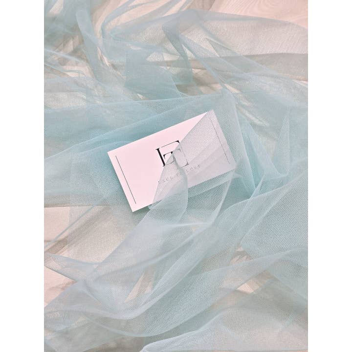 Lace To Love - Wholesale Craft Supplies - Light Blue Soft Tulle Fabric 53" Wide T13171