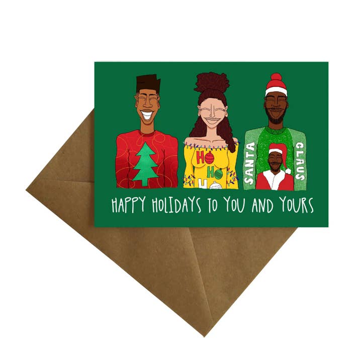 Ugly Christmas Sweater Card for wholesale by By Ms James