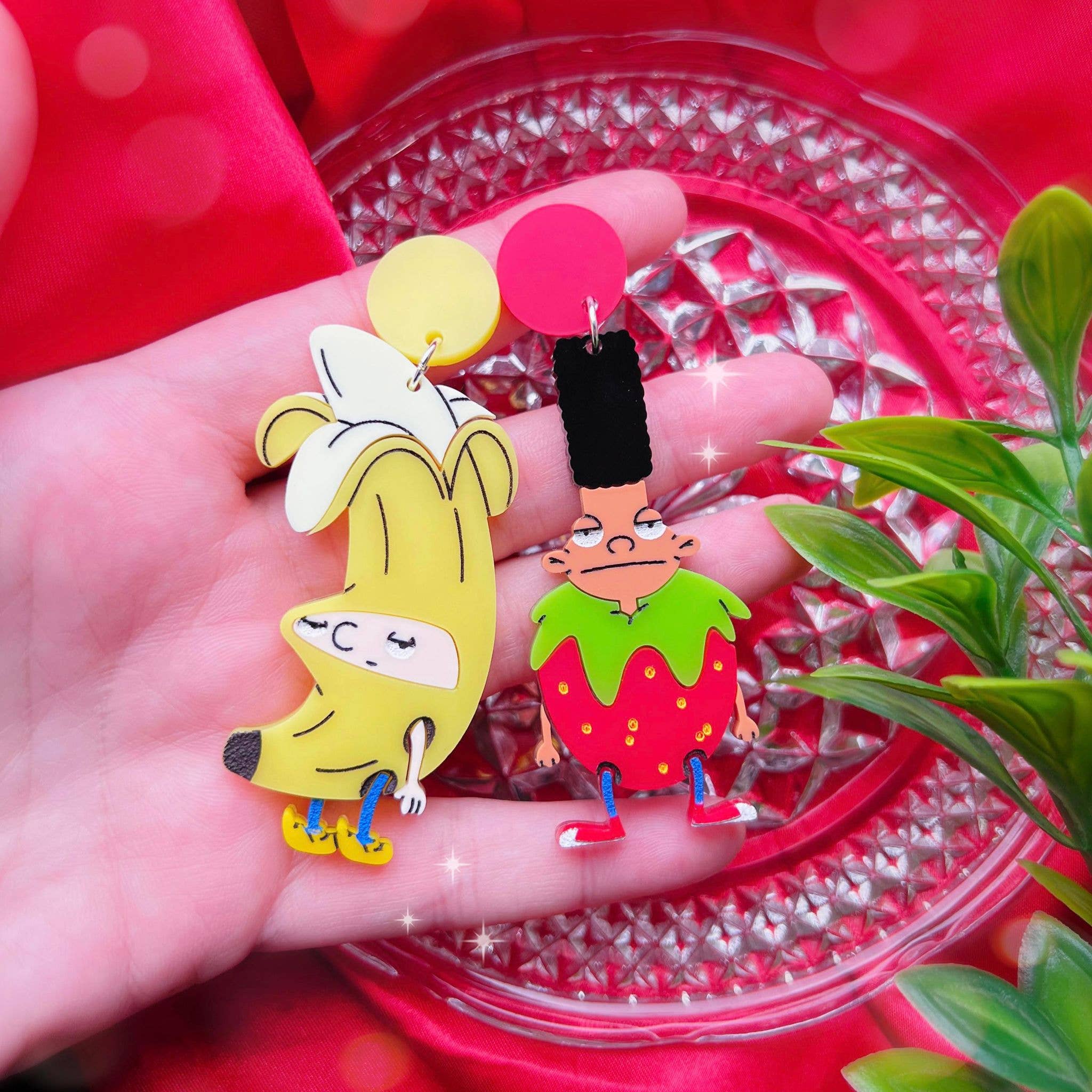 KGF Studios - Wholesale Dangle Earrings - Arnold & Gerald Fruit Handmade Acrylic Earrings1