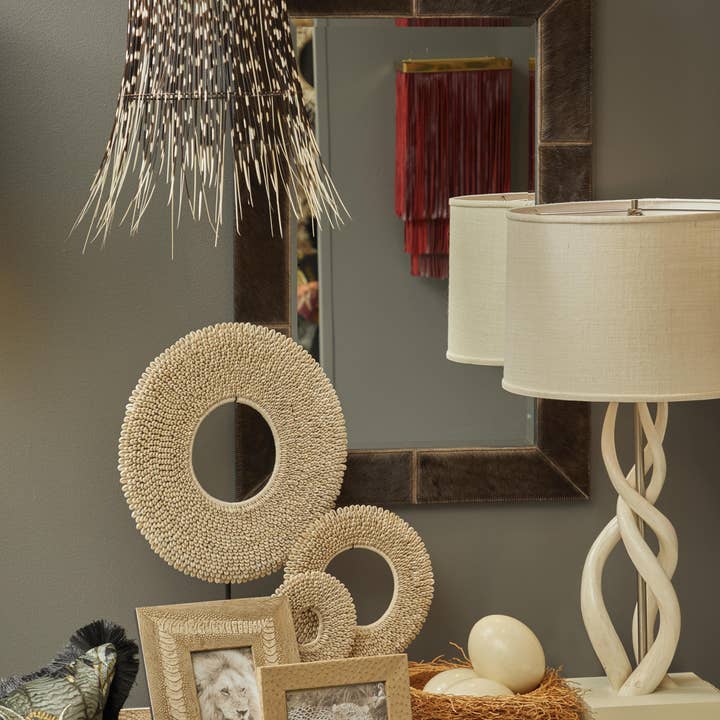 African Trading Partners - Wholesale Chandelier/Hanging Light - Porcupine Quill Cone Pendant5