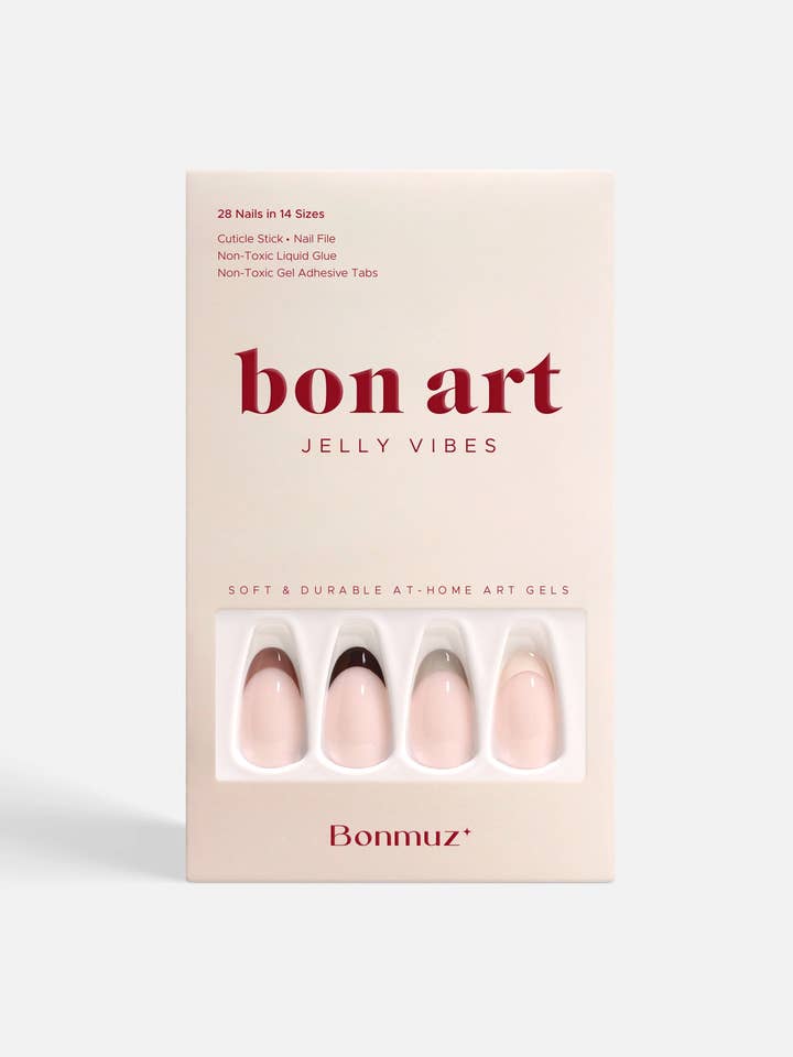 Falling for French | Soft & Durable Press-On Nails for wholesale by Bonmuz