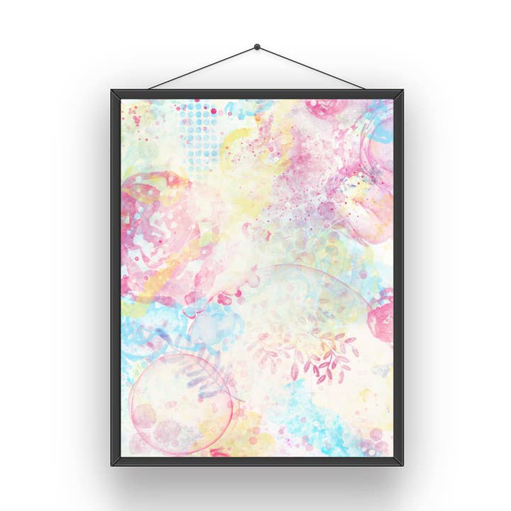 Impression artistique abstraite à l'aquarelle 03 pour la vente par Modera Studio