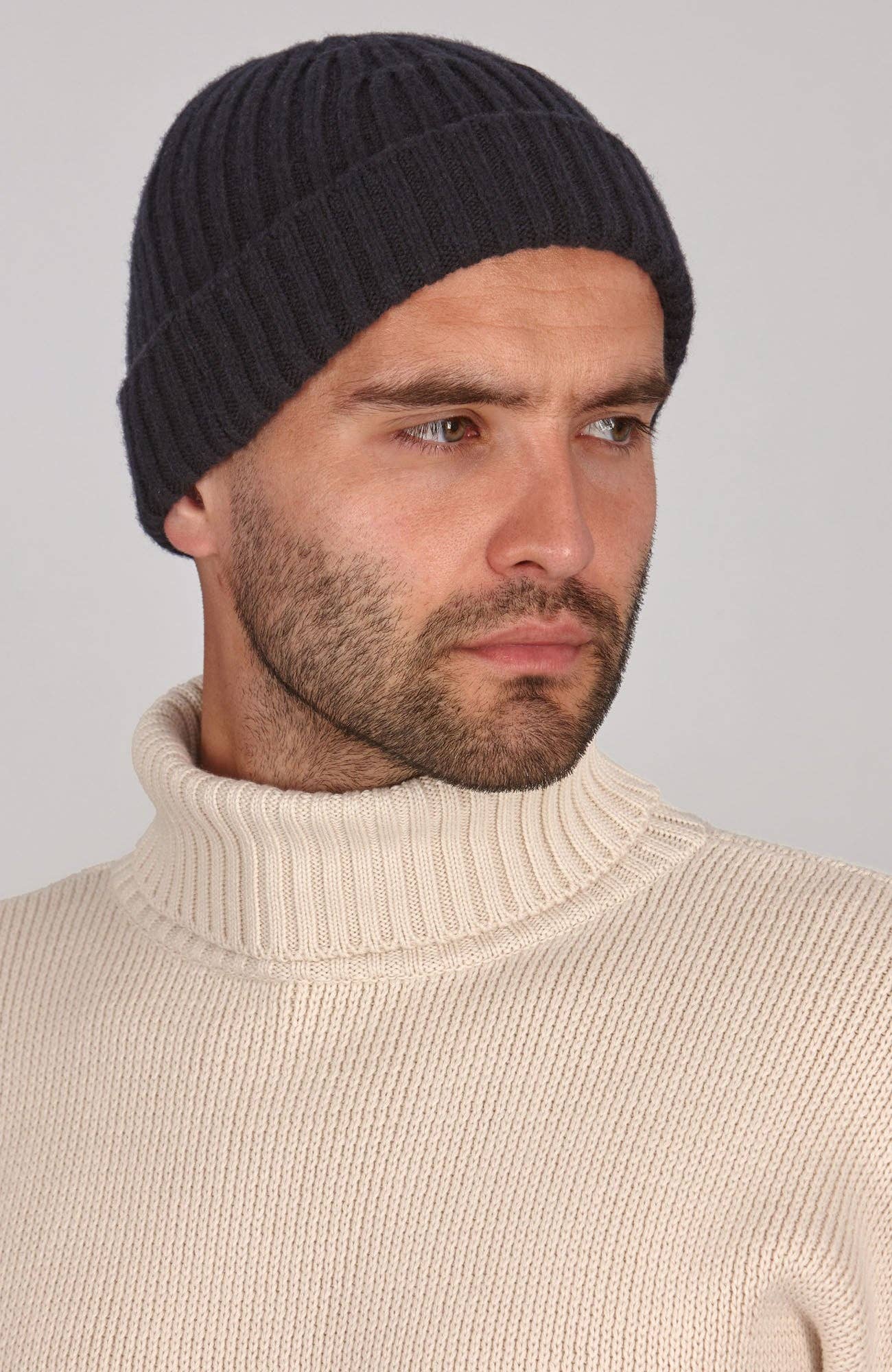 Paul James Knitwear - Wholesale Beanie - Men's - Heavyweight Merino Cashmere Ribbed Beanie15