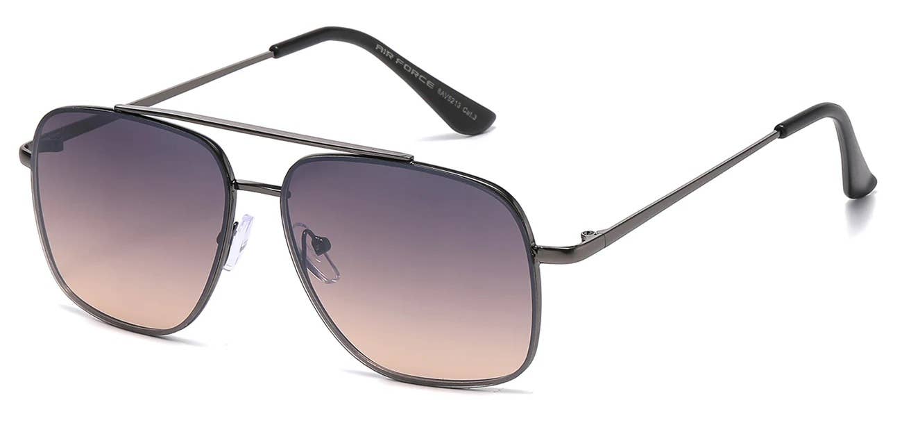 Sunrayzz Imports - Wholesale Sunglasses - Unisex - AirForce Square Metallic Aviator av52134