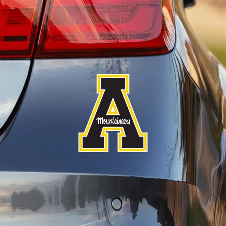 Nudge Printing - Wholesale Sticker - Appalachian State University Block A Car Decal1