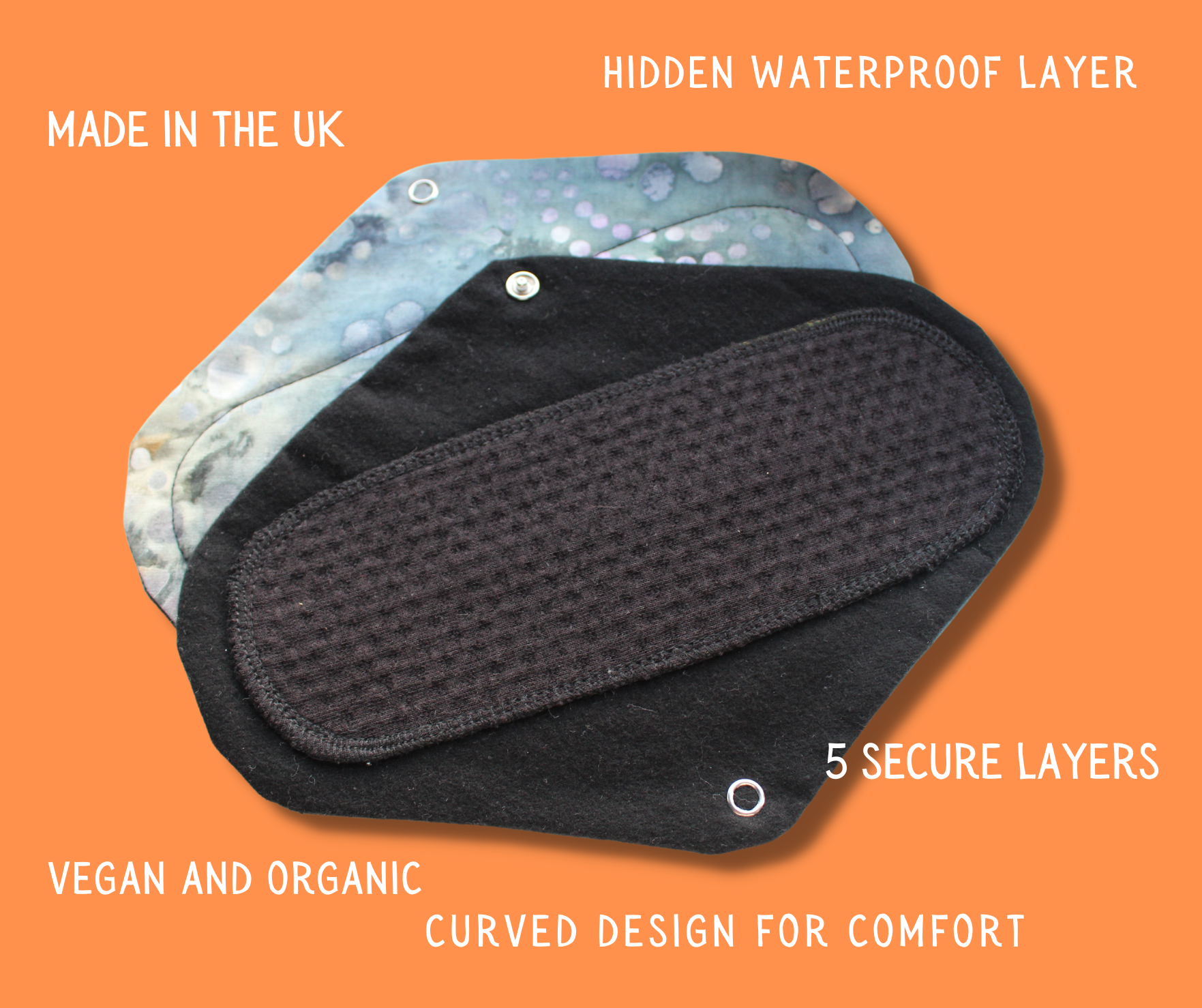 Moonie Eco Friendly Products – wholesale Period underwear – Women’s – Reusable Period Pads2