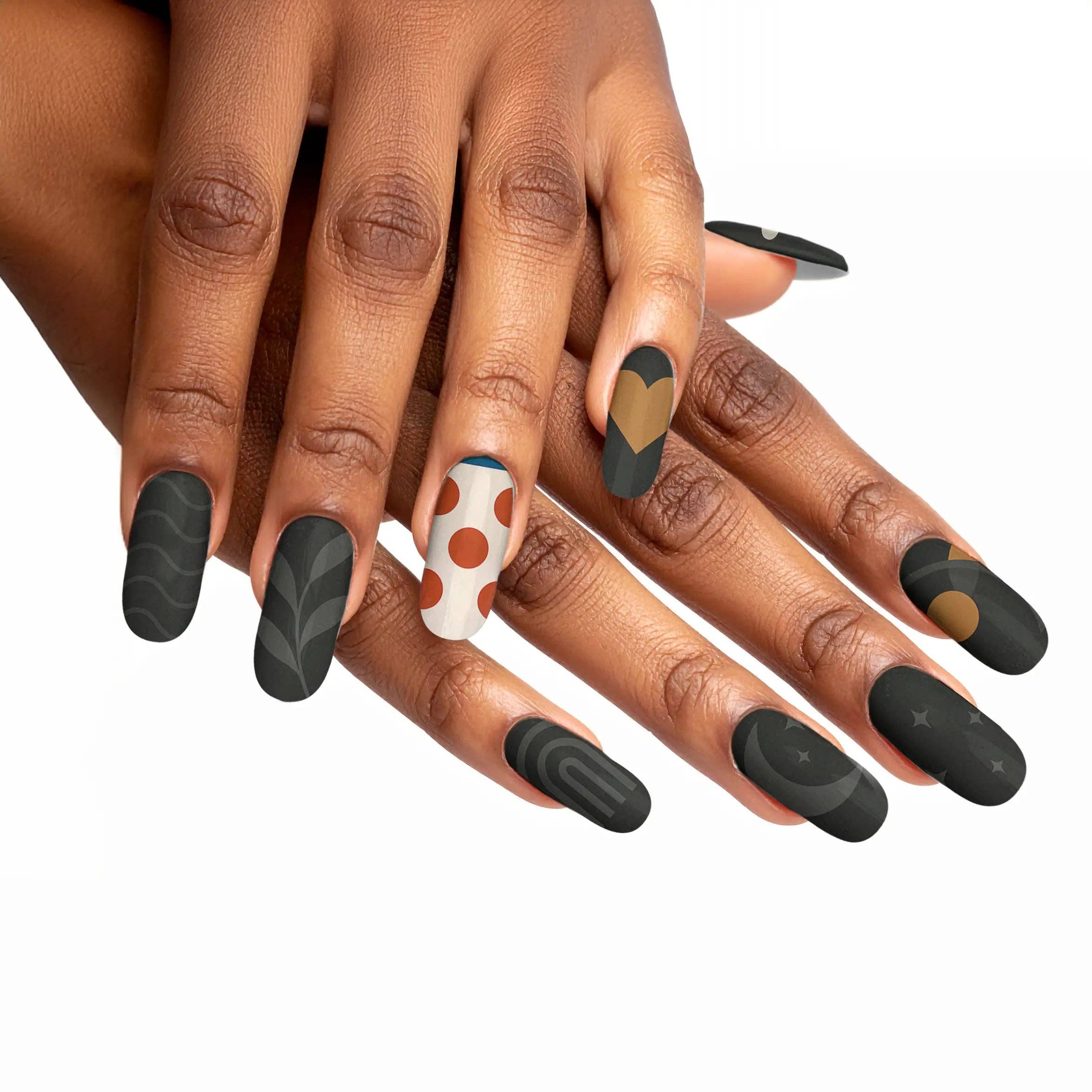 FYNE BODY - Wholesale Press-on/fake nails - Midnight Sunbeam Black Summer Press-On Nails70