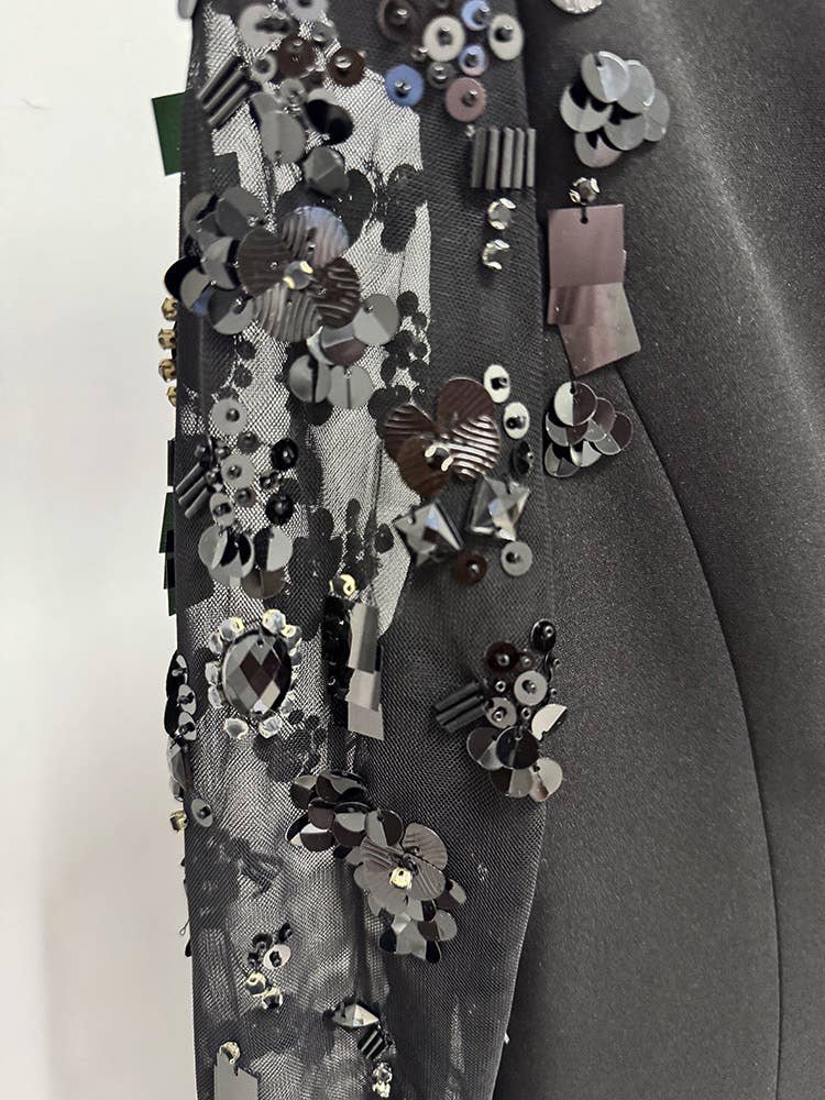 Productseeker - Wholesale Gown - Women's - DR862Y Mesh Patchwork Beaded Rhinestone Long Evening Dress11