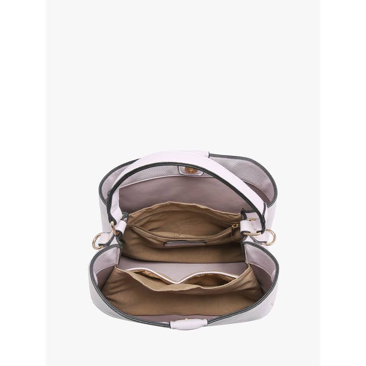 Taupe M1951LZ Tati Lizard Monogrammable Satchel for wholesale on Faire1