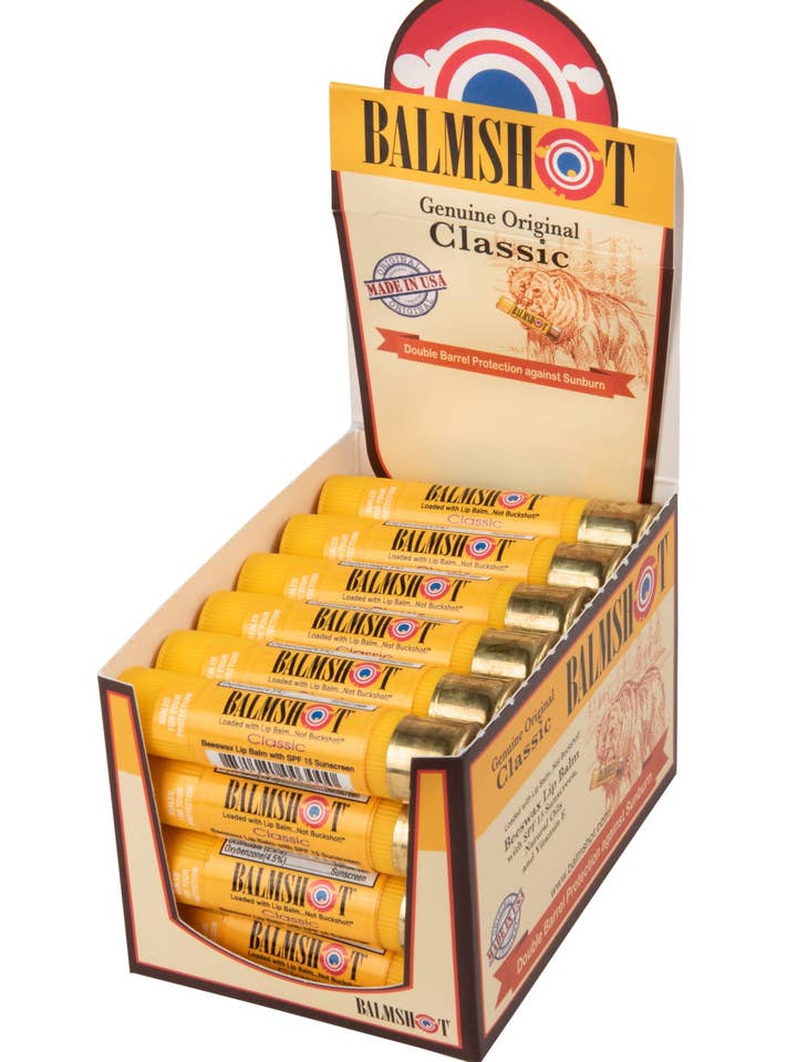 Classic Beeswax Lip Balm - 24 Pack for wholesale by BALMSHOT Lip Balm