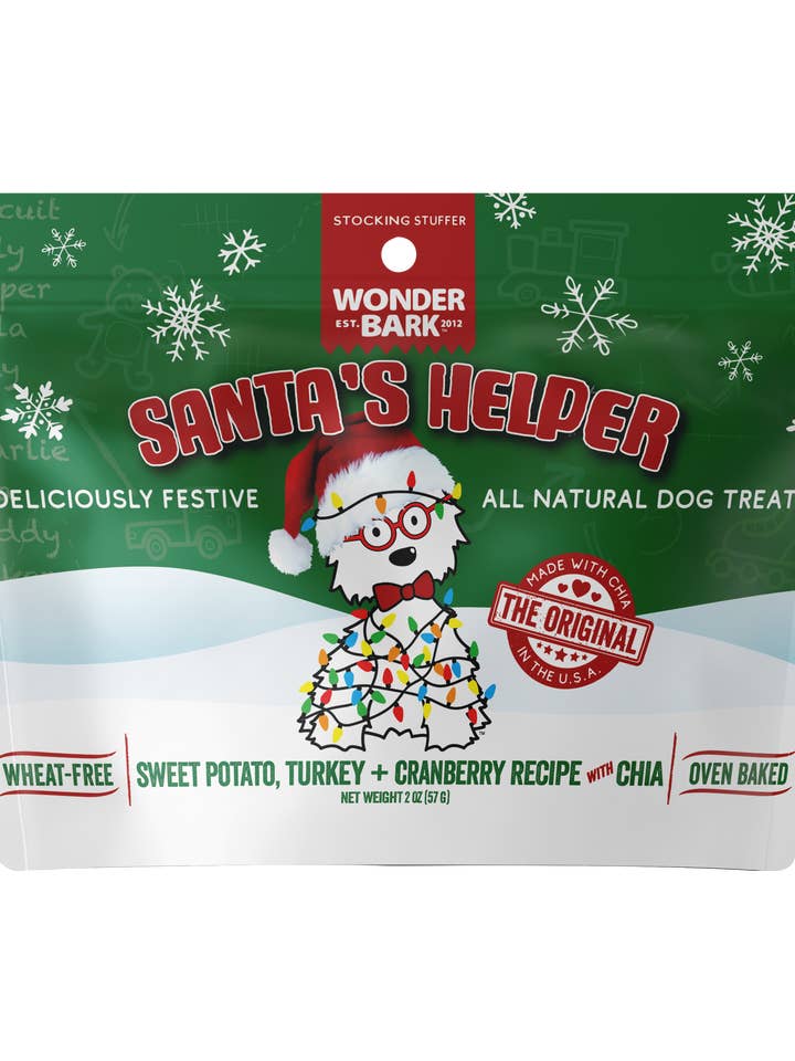 2oz Tasche Santa's Helper - Stocking Stuffer für den Großhandel von Wonder Bark