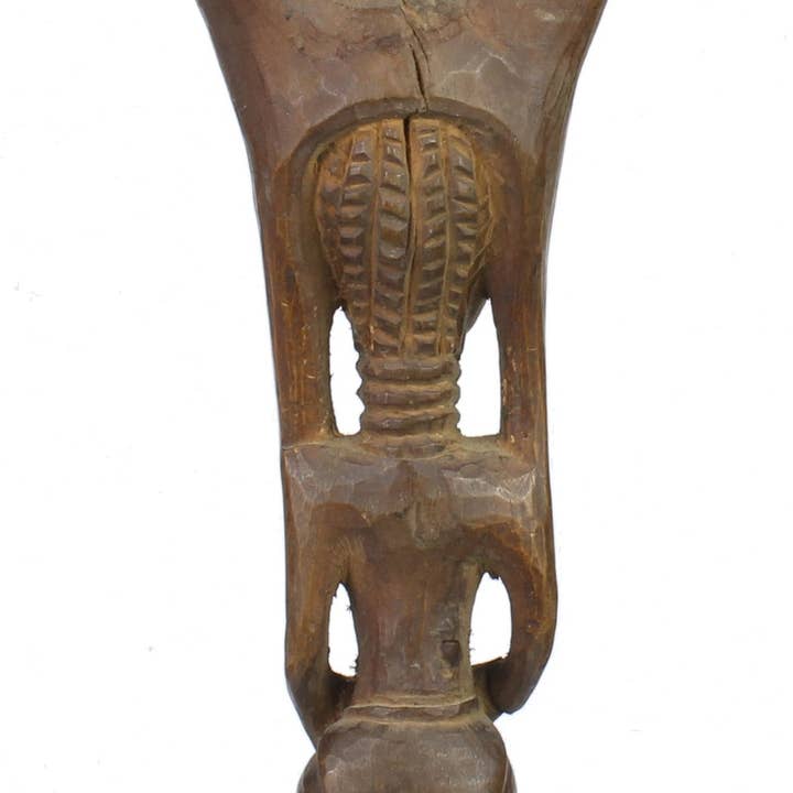 The Niger Bend – Objeto de mesa decorativo por atacado – Vintage Baule Slingshot da Costa do Marfim, África, na base3