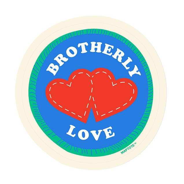 Philadelphia Brotherly Love Sticker for wholesale by Maptote